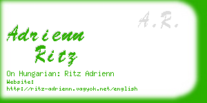 adrienn ritz business card